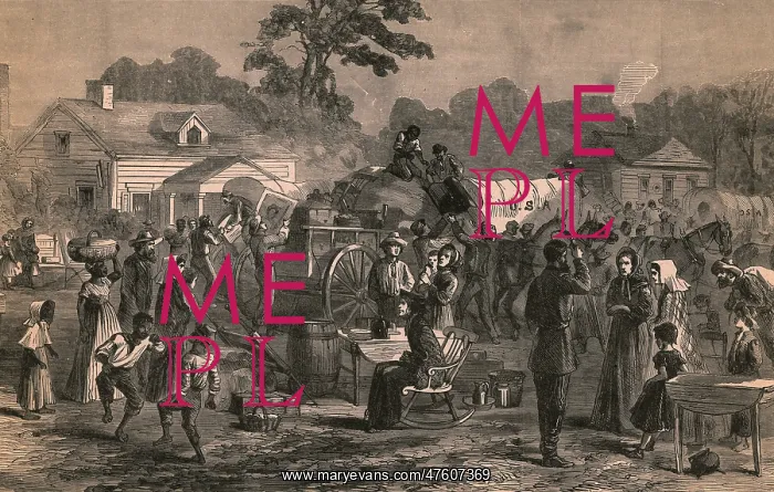 : Exodus of Confederates from Atlanta : Exodus of Confederates from Atlanta