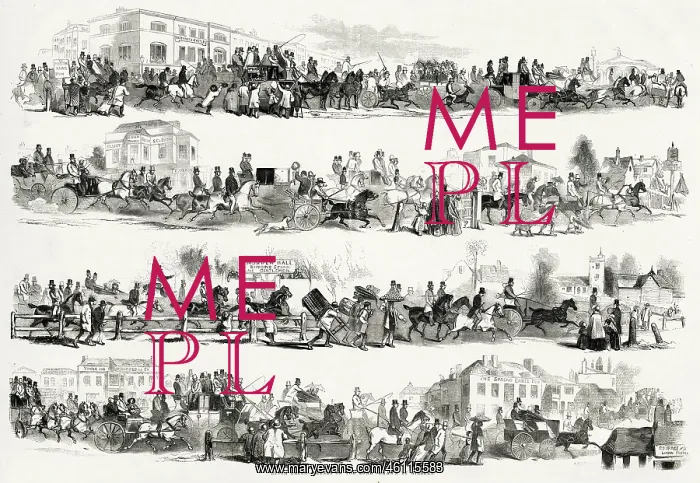  : Exodus: The Epsom Derby by Gilbert, 1845