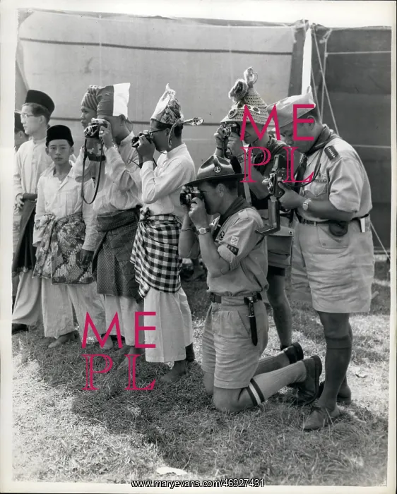 : Exotic. Aug. 08, 1957 - World Scout Jubilee Jamboree at Sutton Coldfield Visitors : Exotic. Aug. 08, 1957 - World Scout Jubilee Jamboree at Sutton Coldfield Visitors