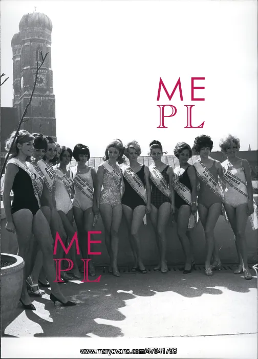 : Exotic. 1968 - Pictured here are the 12 women who competed for the title : Exotic. 1968 - Pictured here are the 12 women who competed for the title