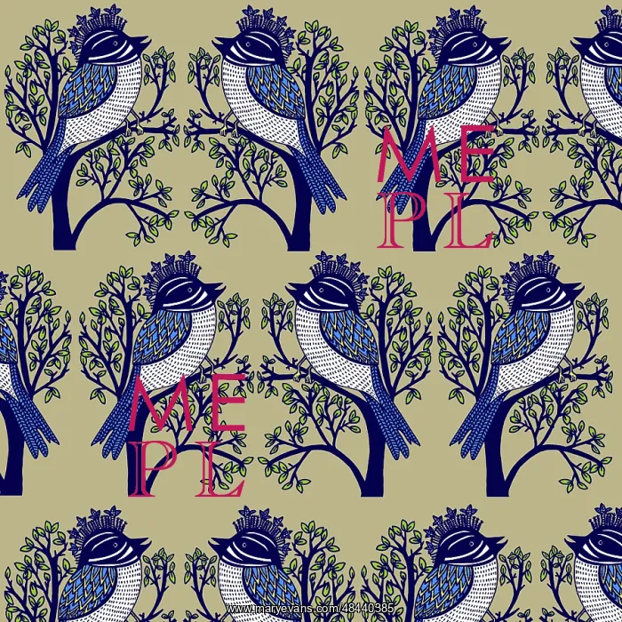  : Exotic birds perching on trees