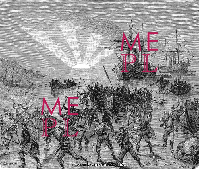  : Expedition of the Thousand, 1860, landing of