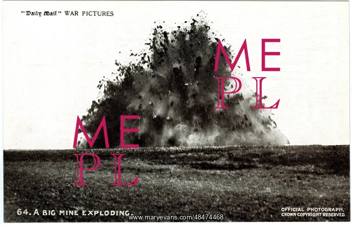  : A mine exploding on the Western Front, WW1