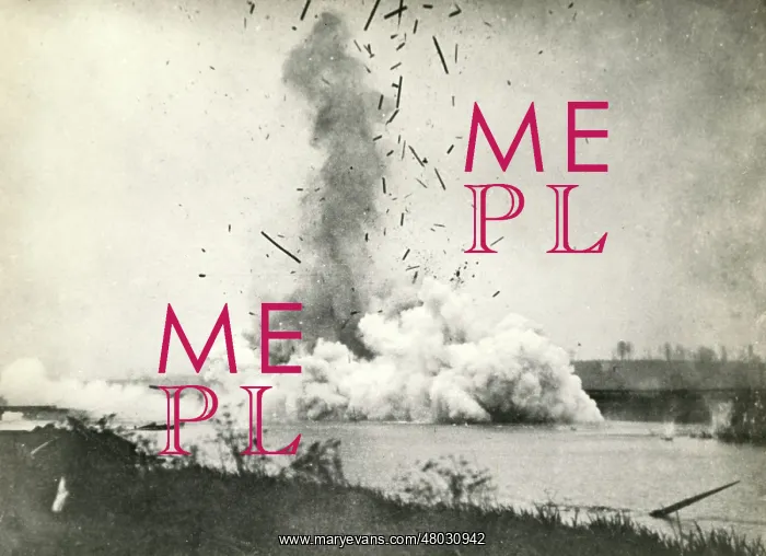: Explosion on American Front, WW1 : Explosion on American Front, WW1