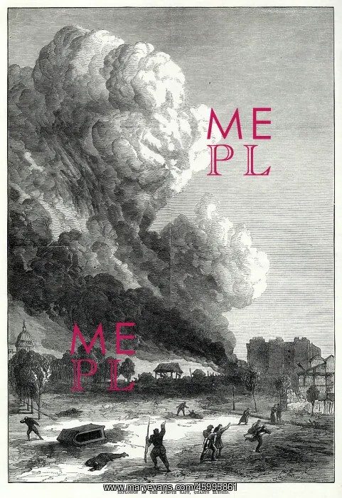 : Explosion in the Avenue Rapp; Paris Commune 1871 : Explosion in the Avenue Rapp; Paris Commune 1871
