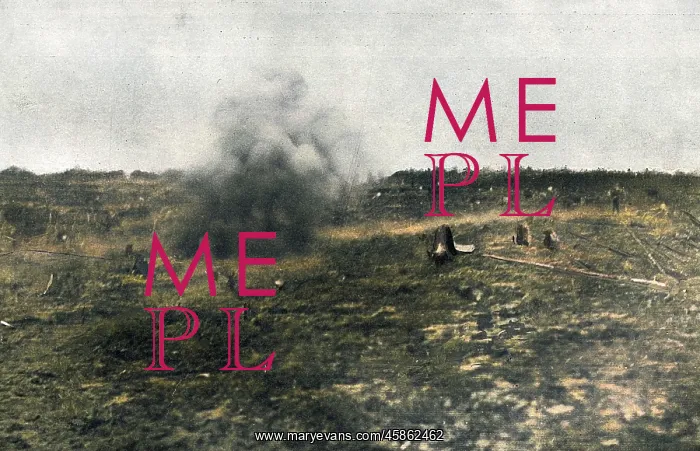 : Explosion on the eastern front, Russia, WW1 : Explosion on the eastern front, Russia, WW1