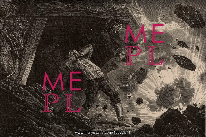: Explosion of Fire-damp (methane) in a mine. 1885 : Explosion of Fire-damp (methane) in a mine. 1885