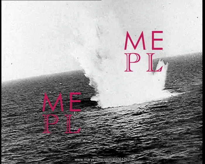 : An Explosion in the Sea From Depth Charges : An Explosion in the Sea From Depth Charges