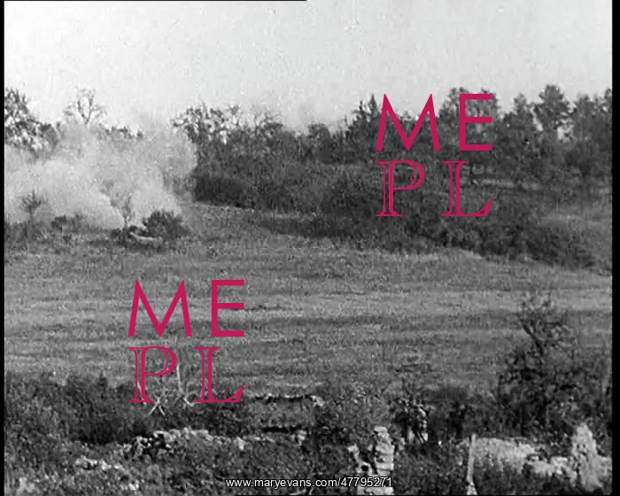 : Explosions Erupting on a Hill on the Western Front : Explosions Erupting on a Hill on the Western Front
