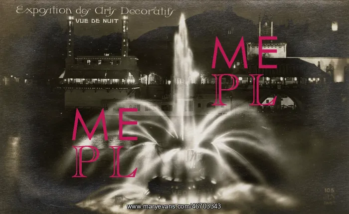 : Exposition des Arts Decoratifs - Paris, France - Fountain : Exposition des Arts Decoratifs - Paris, France - Fountain