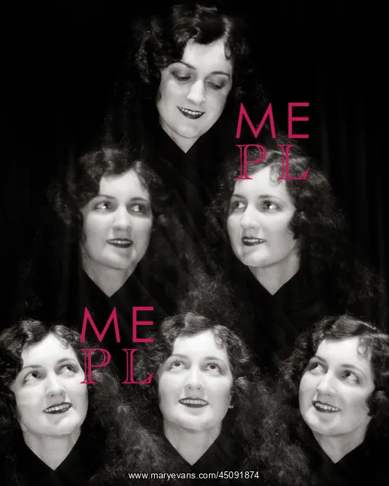 : Six Exposures Same Woman Head Face Eyes Directed : Six Exposures Same Woman Head Face Eyes Directed