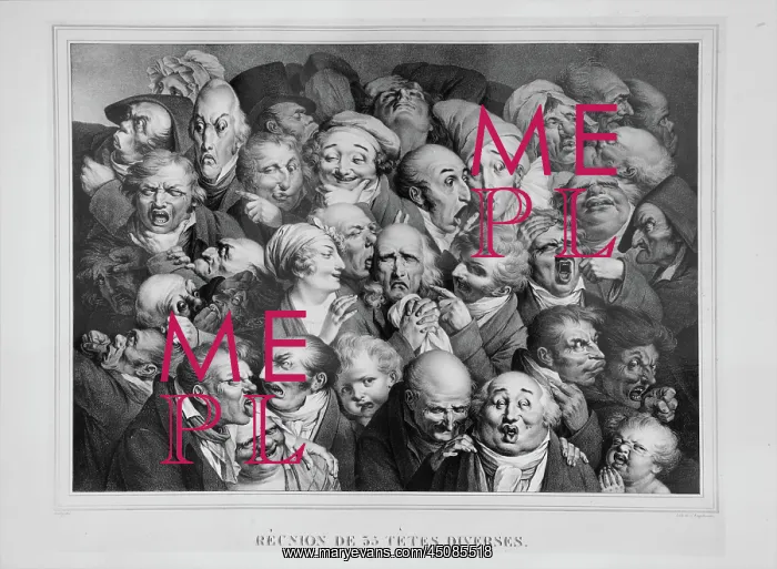 : Expressive Heads, engraving : Expressive Heads, engraving