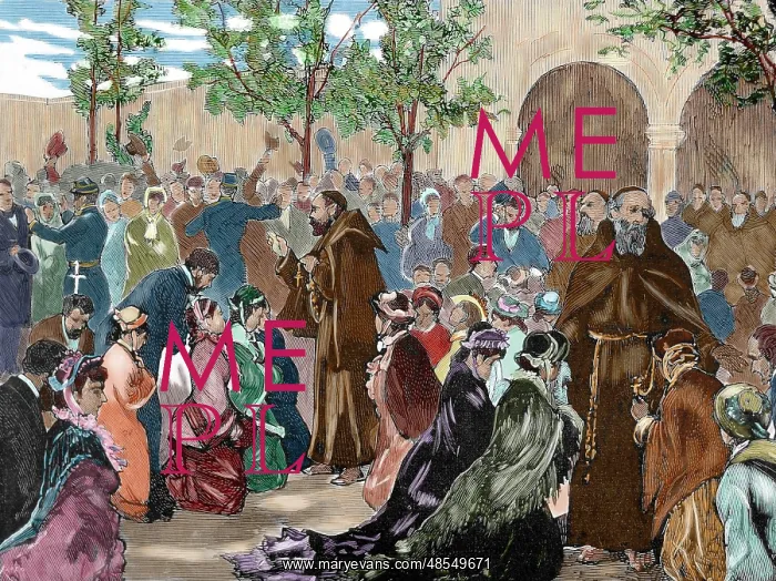 : Expulsion of the Capuchin Fathers of their Convent of the Ru : Expulsion of the Capuchin Fathers of their Convent of the Ru