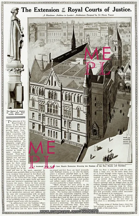 : Extension of the Royal Courts of Justice, London : Extension of the Royal Courts of Justice, London