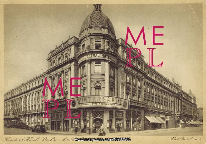 : The exterior faade of the Central Hotel and Wintergarten, B : The exterior faade of the Central Hotel and Wintergarten, B