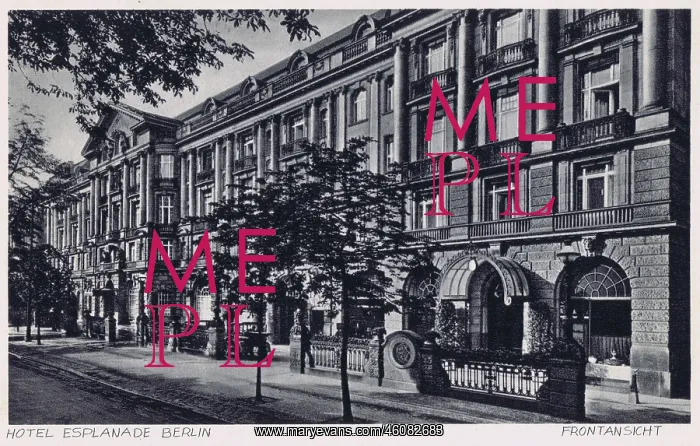 : Exterior faade of the Hotel Esplanade, Berlin, 1920s : Exterior faade of the Hotel Esplanade, Berlin, 1920s