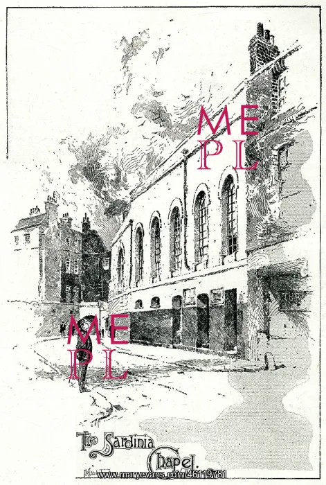 : Exterior of the Sardinian Chapel, 1897 : Exterior of the Sardinian Chapel, 1897