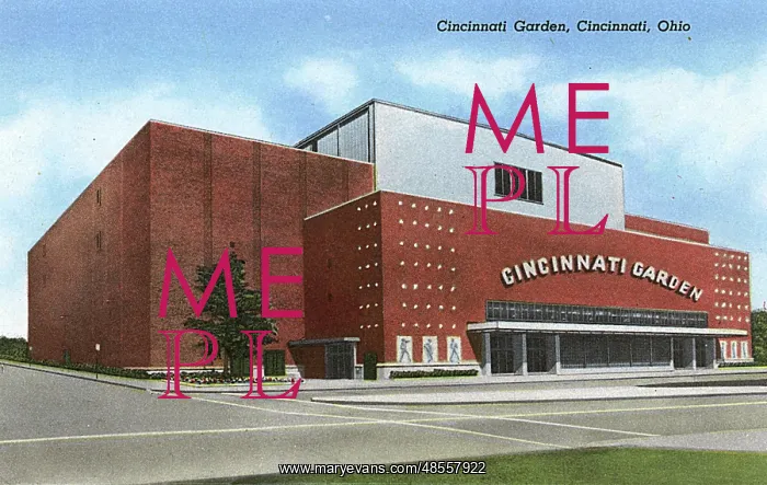 : Exterior view, Cincinnati Gardens, Cincinnati, Ohio, USA : Exterior view, Cincinnati Gardens, Cincinnati, Ohio, USA