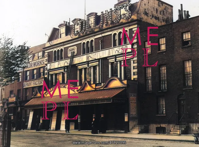  : Exterior view of Collins Music Hall, Islington, London