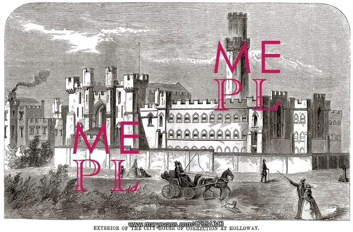: Exterior view of Holloway Prison : Exterior view of Holloway Prison
