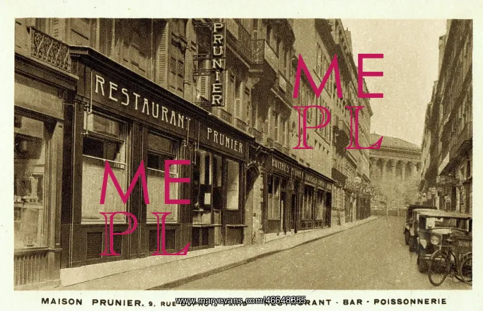  : Exterior view of Maison Prunier, Paris