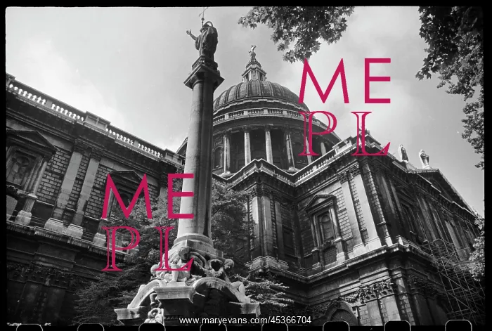 : Exterior view of St Paul's Cathedral, showing : Exterior view of St Paul's Cathedral, showing