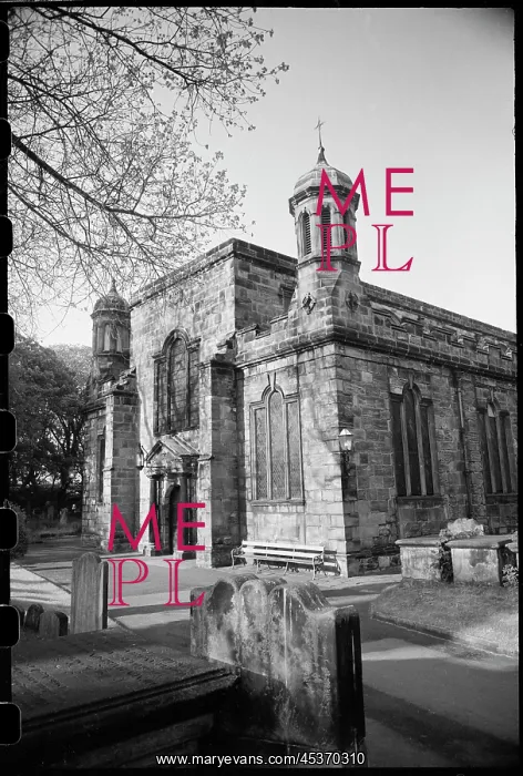 : Exterior view of west elevation of the Holy Trinity Church : Exterior view of west elevation of the Holy Trinity Church