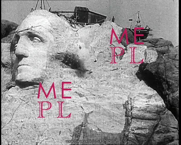 : External Shot of Mount Rushmore Showing a Sculpture : External Shot of Mount Rushmore Showing a Sculpture