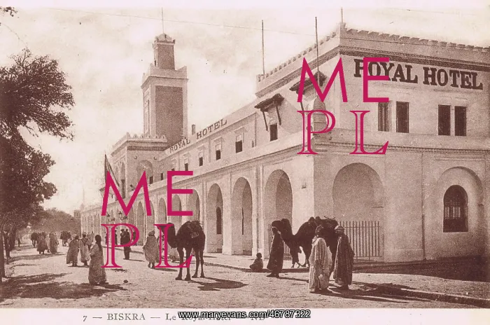  : An external view of the Royal Hotel in Biskra, Algeria