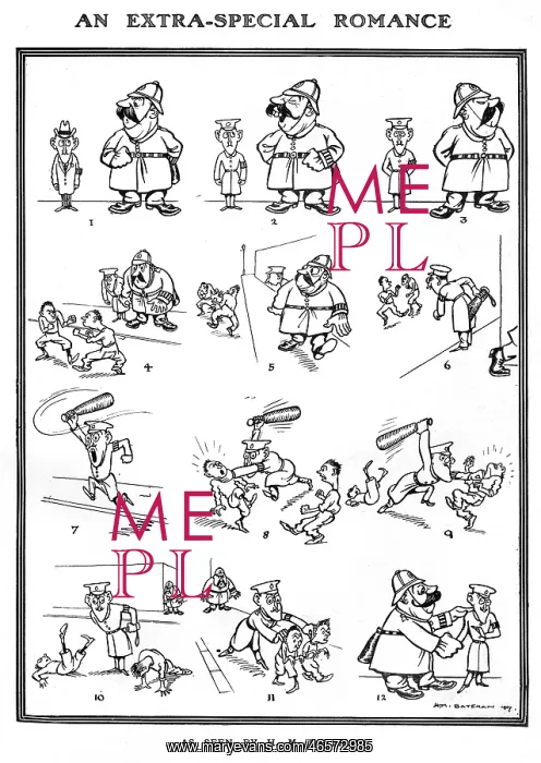 : An Extra-Special Romance by H. M. Bateman, WW1 cartoon : An Extra-Special Romance by H. M. Bateman, WW1 cartoon