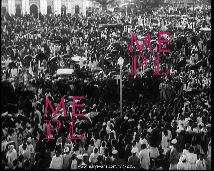 : Extremely Busy Square In British India. People : Extremely Busy Square In British India. People