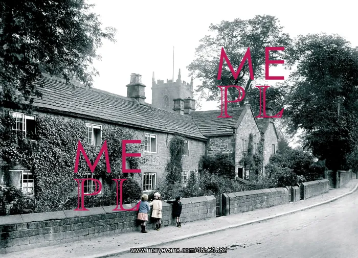 : Eyam, the Plague Cottages 1910 : Eyam, the Plague Cottages 1910