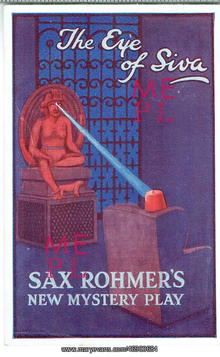 : The Eye of Siva by Sax Rohmer : The Eye of Siva by Sax Rohmer