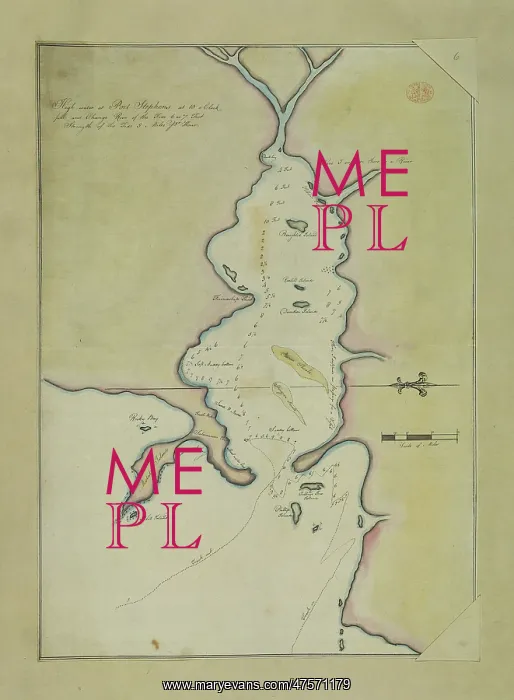 : An eye-sketch of Port Stephens, to the north of Broken Bay : An eye-sketch of Port Stephens, to the north of Broken Bay