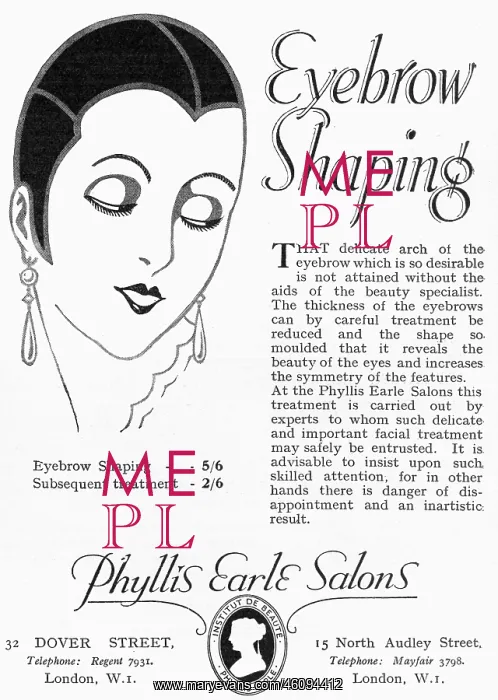 : Eyebrow shaping advertisement : Eyebrow shaping advertisement