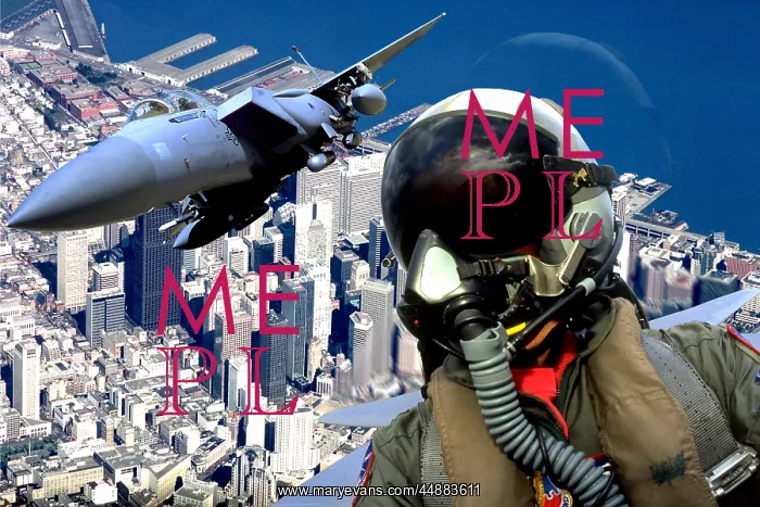  : F-15 Fighter Jet Over San Francisco