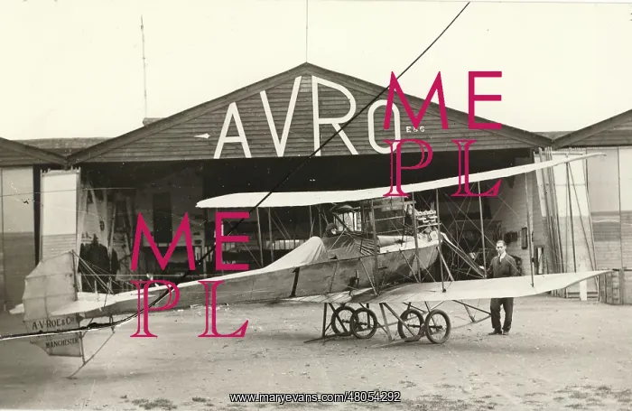 : F P Raynham seated in the fourth Avro Type D at Brooklands : F P Raynham seated in the fourth Avro Type D at Brooklands