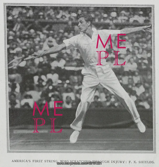 : F. X. Shields, Tennis Player : F. X. Shields, Tennis Player