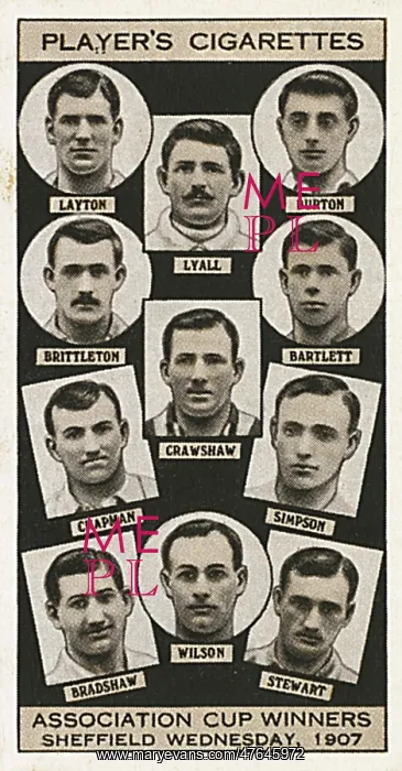 : FA Cup winners - Sheffield Wednesday, 1907 : FA Cup winners - Sheffield Wednesday, 1907
