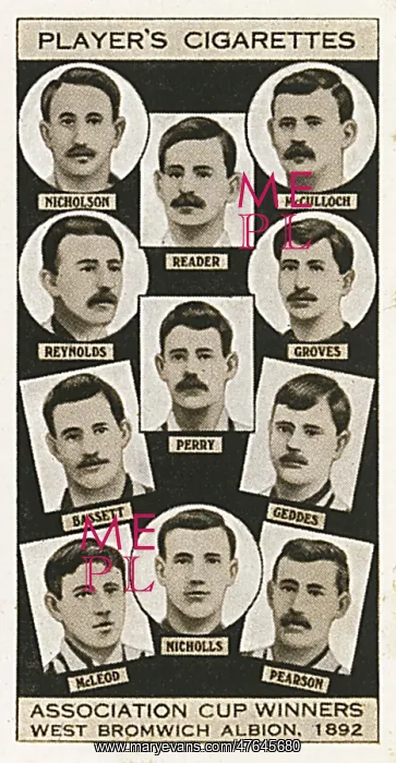: FA Cup winners - West Bromwich Albion, 1892 : FA Cup winners - West Bromwich Albion, 1892