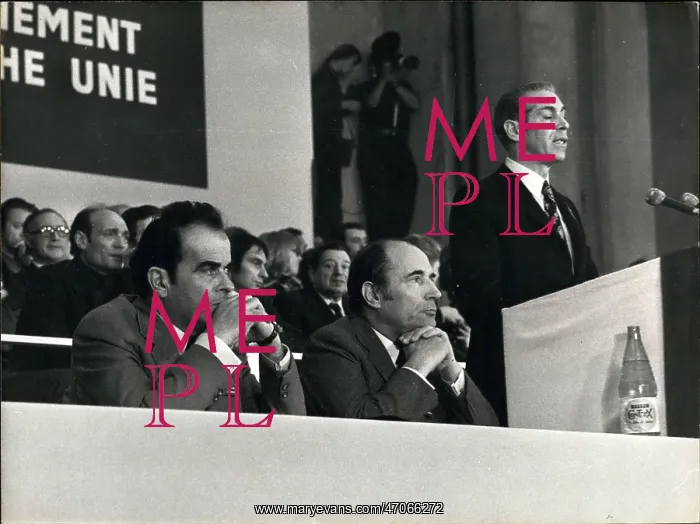 : Fabre, Marchais and Mitterrand, coalition convention : Fabre, Marchais and Mitterrand, coalition convention