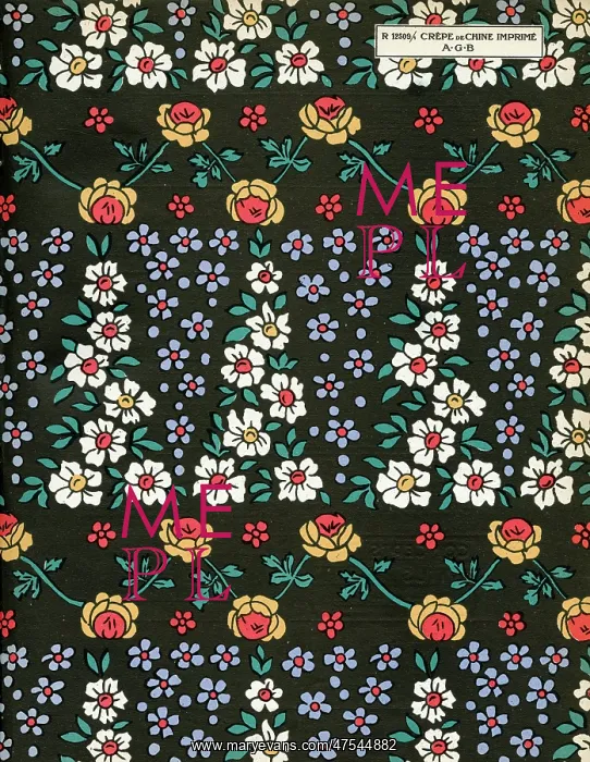 : Fabric design, Art Gout Beaute, 1924 : Fabric design, Art Gout Beaute, 1924