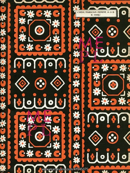 : Fabric design, Art Gout Beaute, 1924 : Fabric design, Art Gout Beaute, 1924