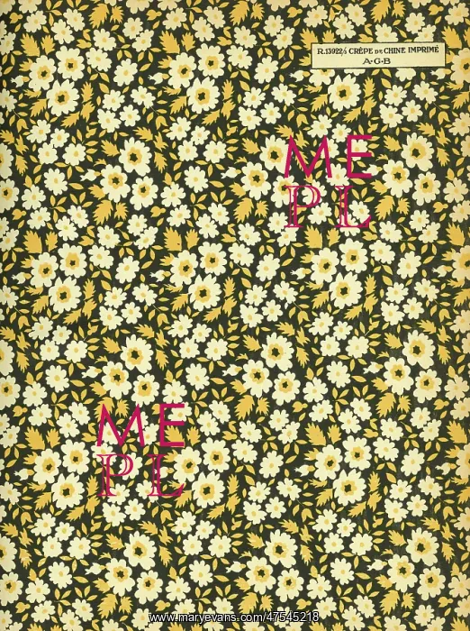 : Fabric design, Art Gout Beaute, 1929 : Fabric design, Art Gout Beaute, 1929