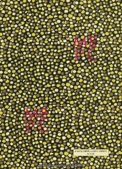  : Fabric design, Art Gout Beaute, 1929
