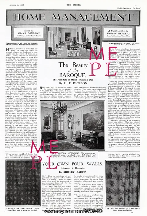 : Fabric wall decoration design by Enid Marx : Fabric wall decoration design by Enid Marx