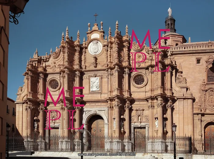 : Facade, Cathedral, Guadix, Andalusia, Spain : Facade, Cathedral, Guadix, Andalusia, Spain
