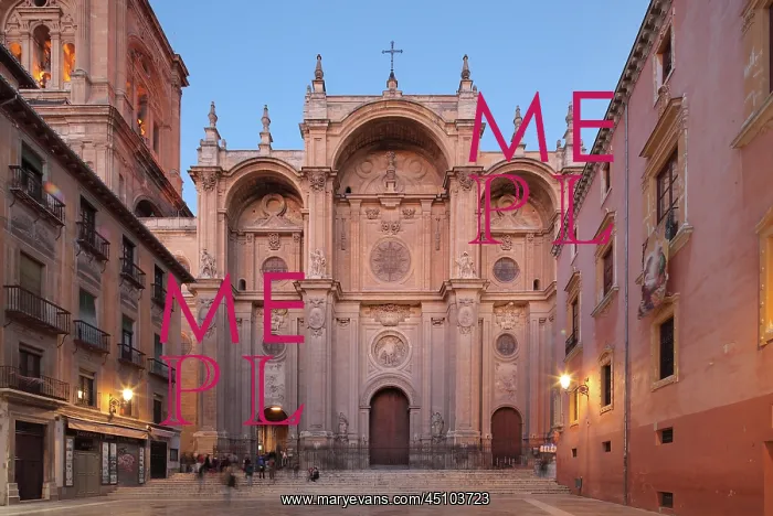 : Facade, Cathedral of the Incarnation, Granada : Facade, Cathedral of the Incarnation, Granada