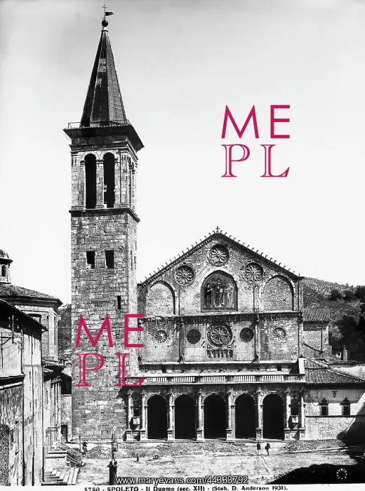 : Italy. Facade of the cathedral of Spoleto : Italy. Facade of the cathedral of Spoleto