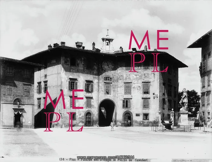 : Italy. Facade of the Clock Palace in Cavalieri Square, Pisa : Italy. Facade of the Clock Palace in Cavalieri Square, Pisa
